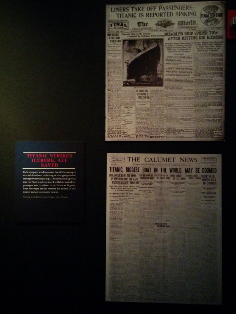 Illustration for article titled Pictures from the Reagan Library: The Titanic Exhibit